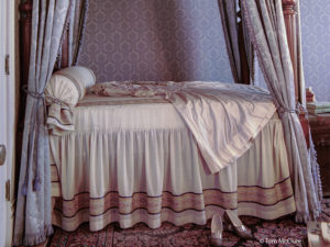 Helen Brown’s four-poster bed