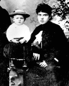 Margaret Brown with toddler son Larry