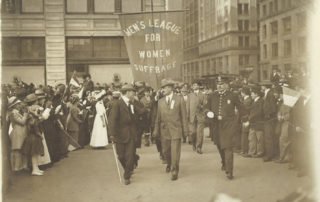 The Men’s League for Women’s Suffrage marching in 1915