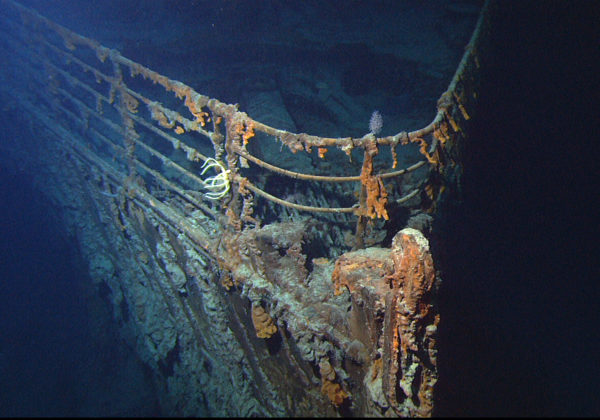 Titanic wreck--bow