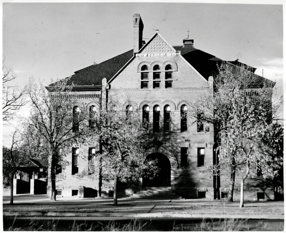 a vintage photo of a church