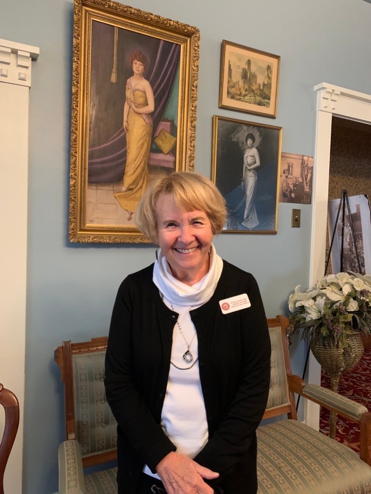 a person standing in a room