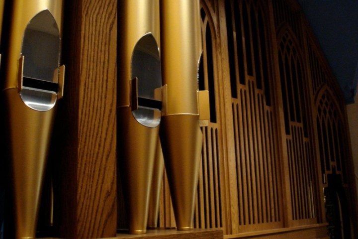 a row of wooden cabinets