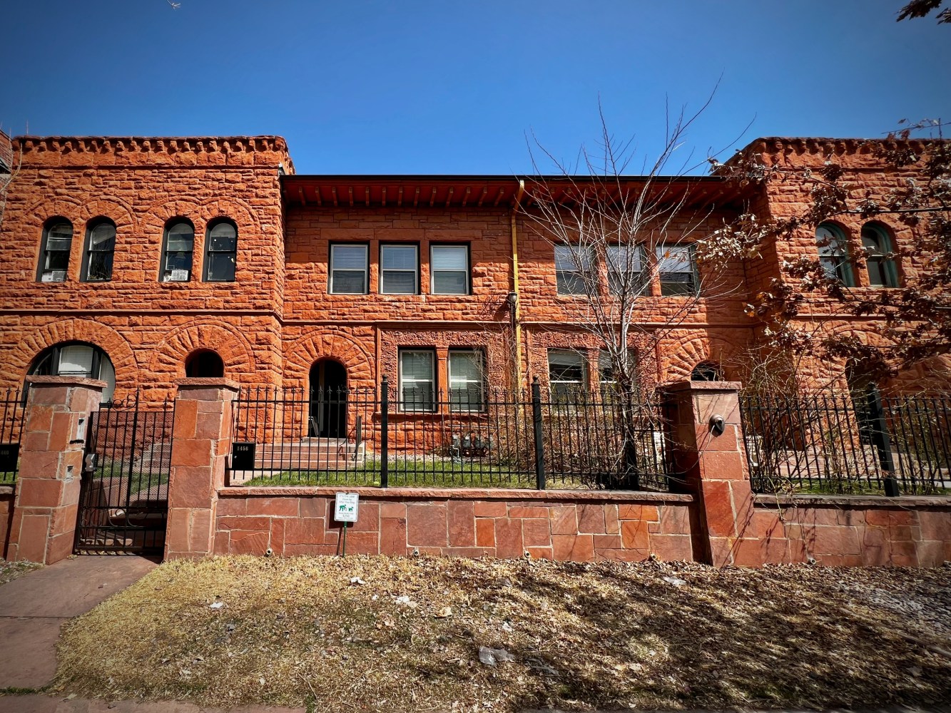 a large brick building