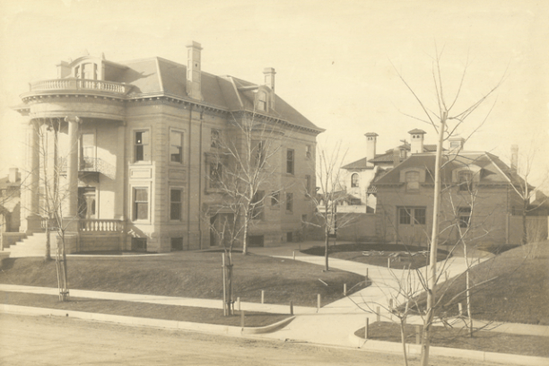 a house on a street corner
