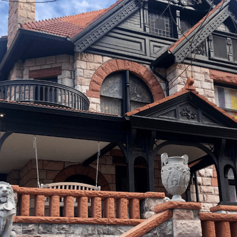 a large brick building